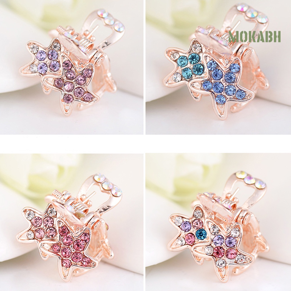 Kẹp Tóc Hình Sao Biển Đính Đá Dễ Thương Cho Bé Gái