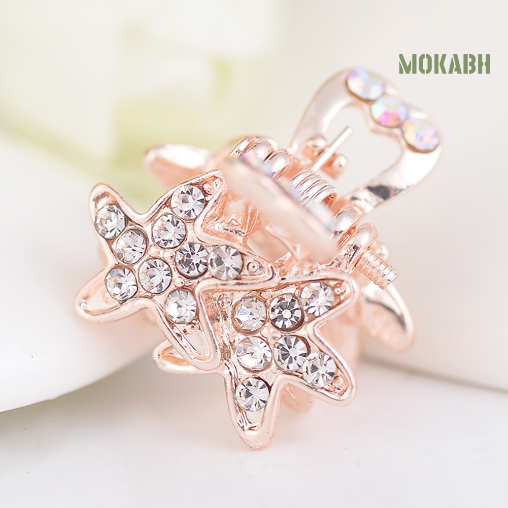 Kẹp Tóc Hình Sao Biển Đính Đá Dễ Thương Cho Bé Gái