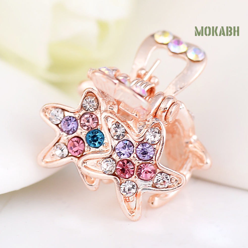 Kẹp Tóc Hình Sao Biển Đính Đá Dễ Thương Cho Bé Gái
