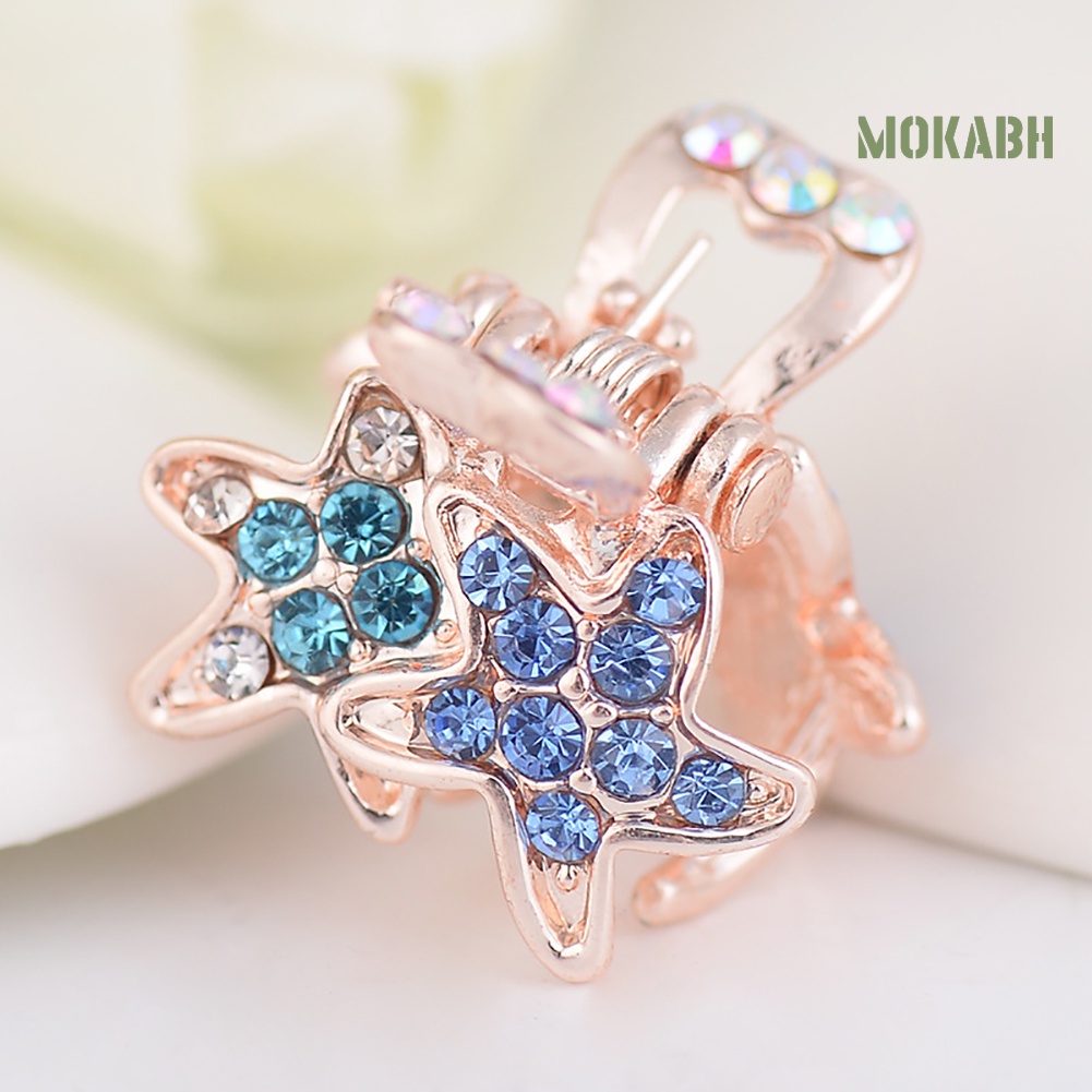 Kẹp Tóc Hình Sao Biển Đính Đá Dễ Thương Cho Bé Gái