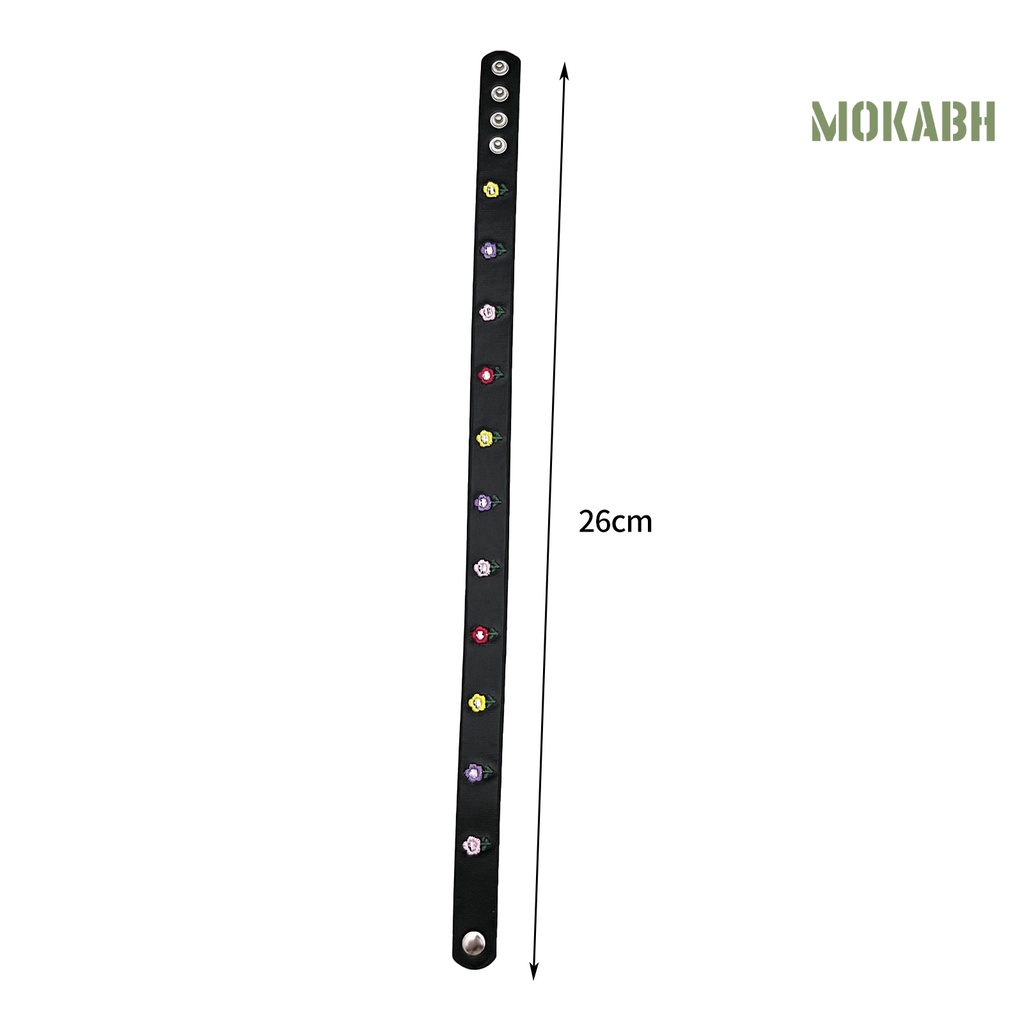 [mokabh] Vòng cổ Giả Da Mặt Hình Bướm / Hoa Hướng Dương Mạ Điện Mặc Hàng Ngày Cho Nữ