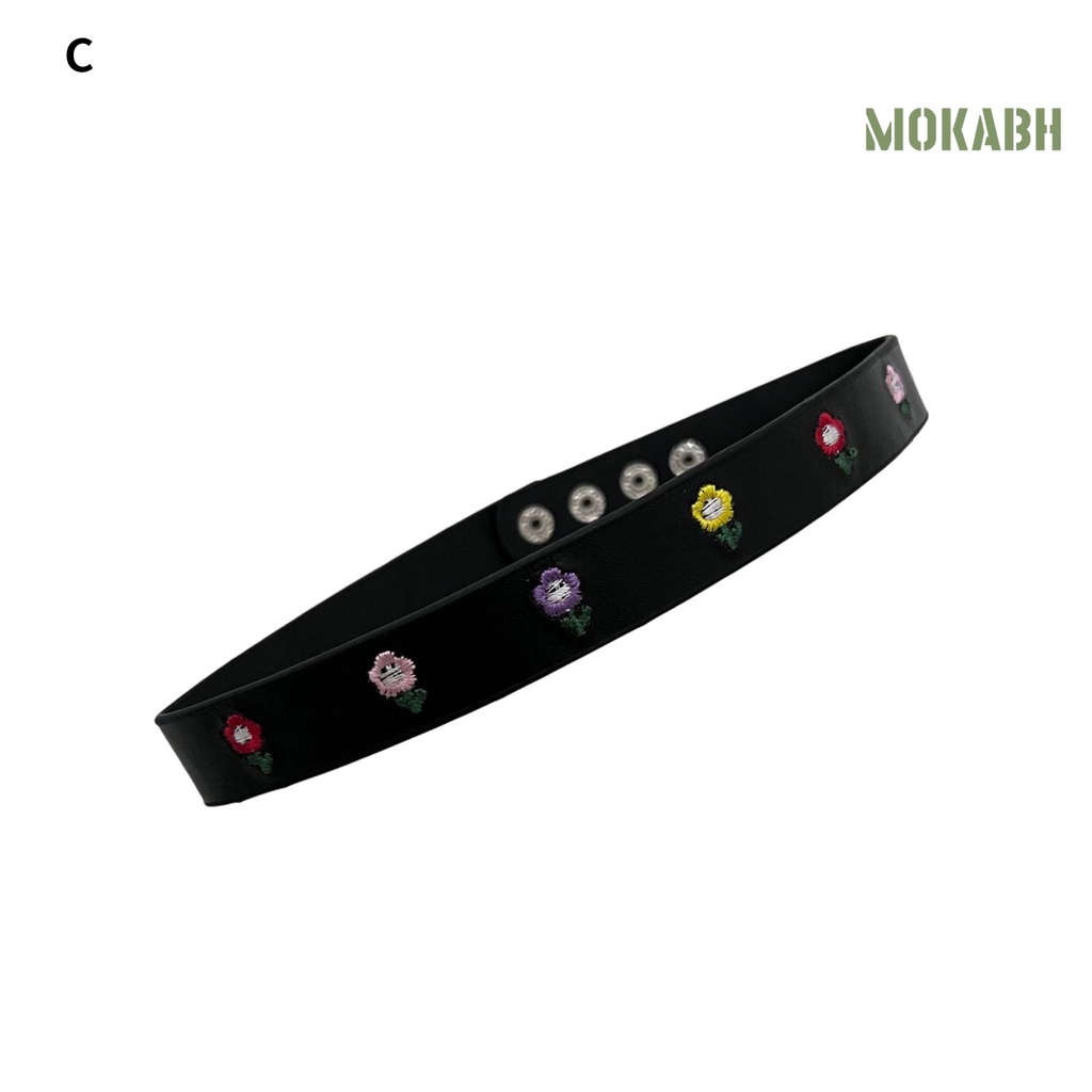 [mokabh] Vòng cổ Giả Da Mặt Hình Bướm / Hoa Hướng Dương Mạ Điện Mặc Hàng Ngày Cho Nữ