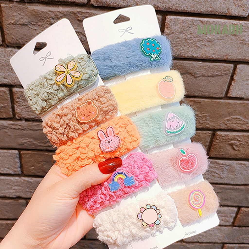 Set 5 Kẹp Tóc Màu Sắc Tươi Sáng Cho Bé Gái