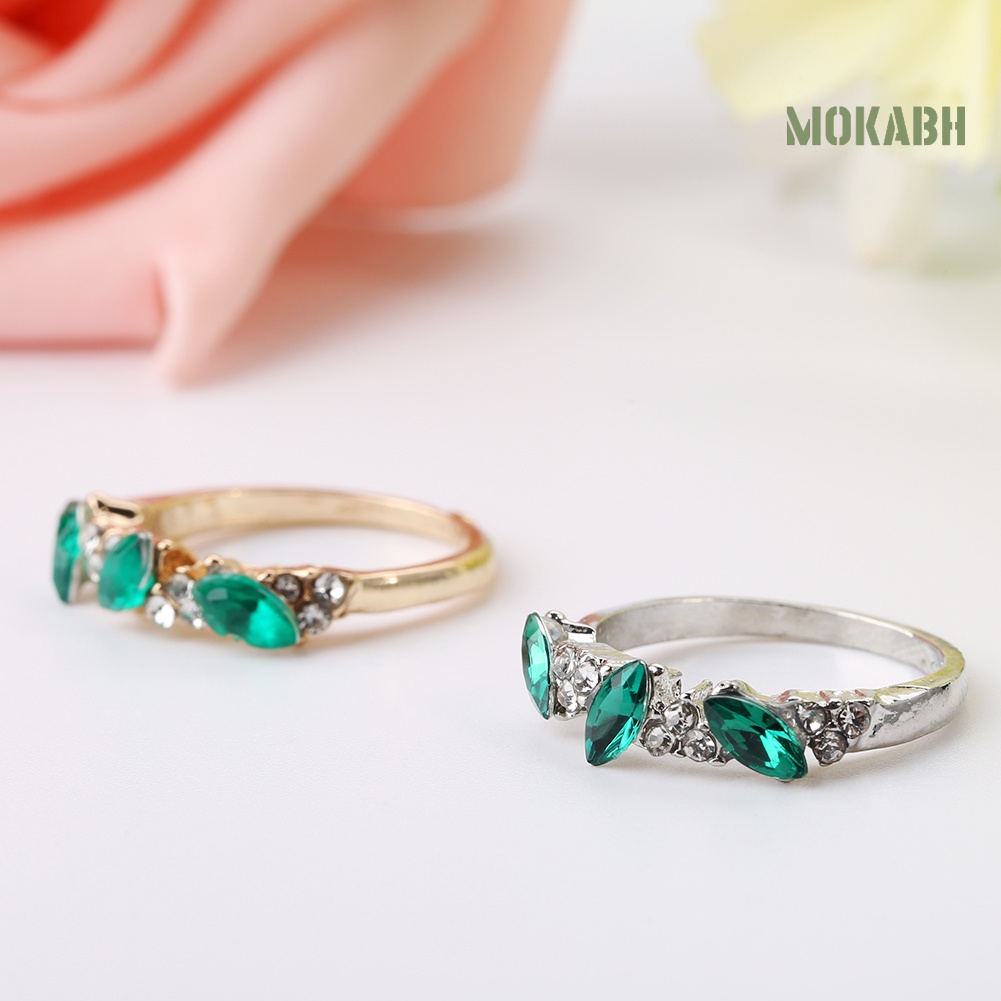 Nhẫn Đính Đá Phong Cách Vintage Thanh Lịch Thời Trang Dành Cho Nữ