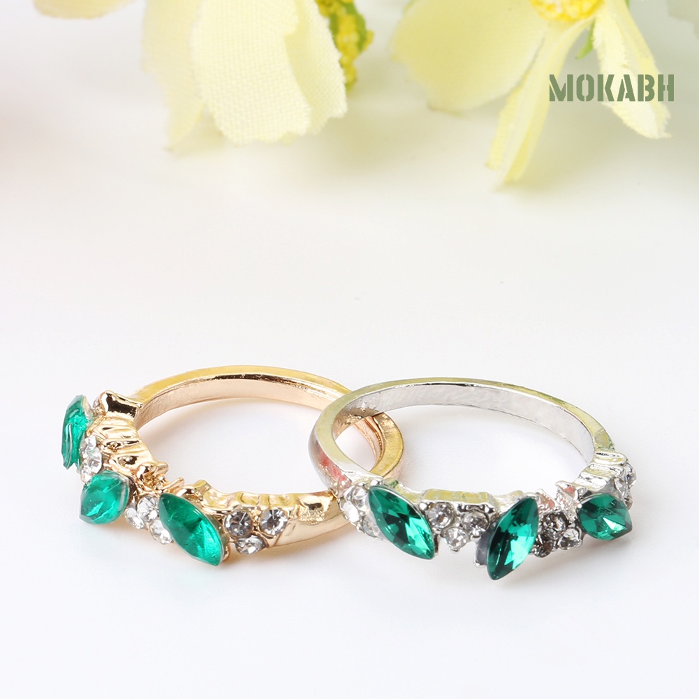 Nhẫn Đính Đá Phong Cách Vintage Thanh Lịch Thời Trang Dành Cho Nữ