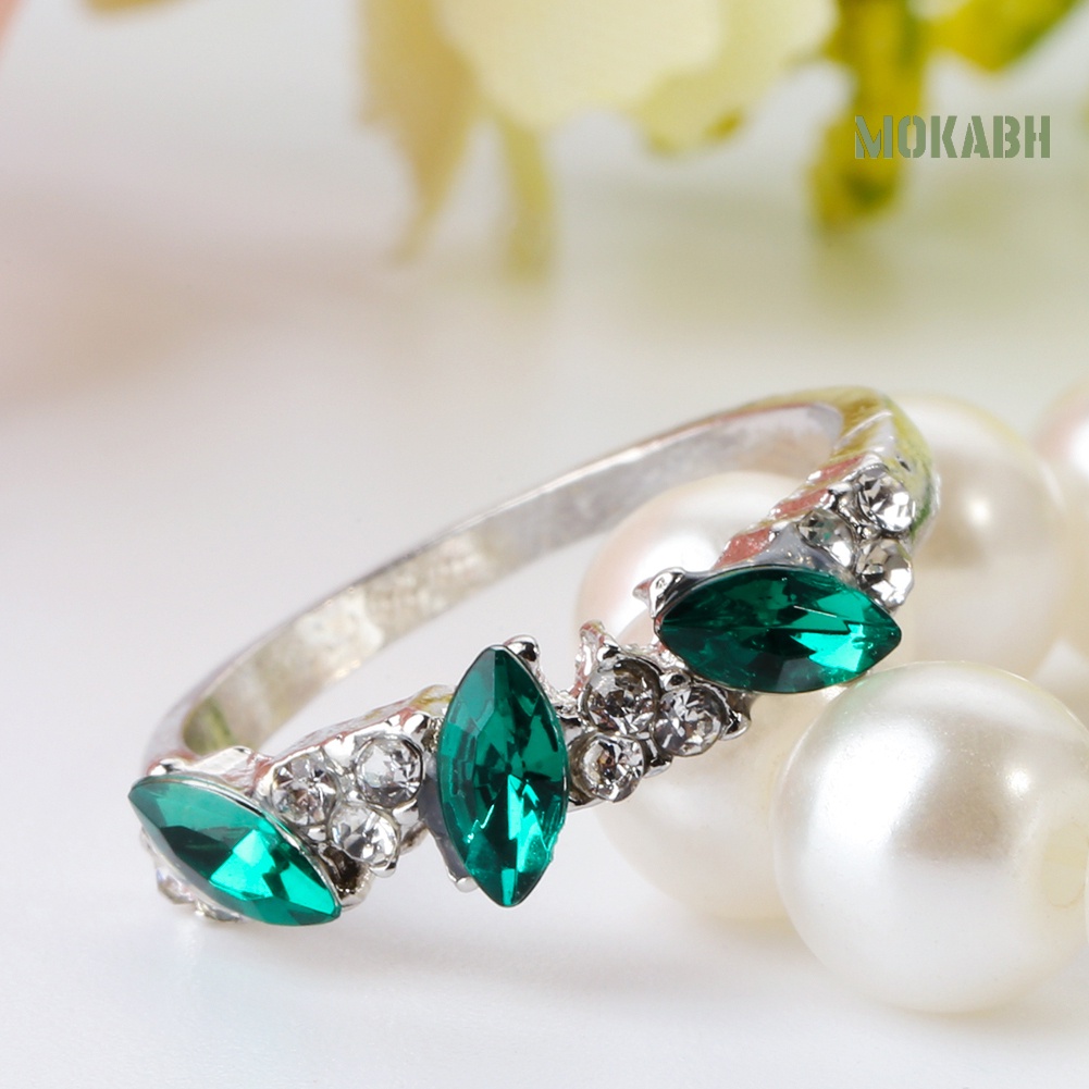 Nhẫn Đính Đá Phong Cách Vintage Thanh Lịch Thời Trang Dành Cho Nữ