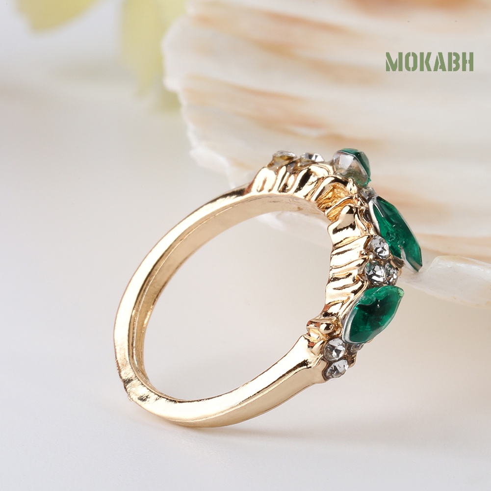 Nhẫn Đính Đá Phong Cách Vintage Thanh Lịch Thời Trang Dành Cho Nữ