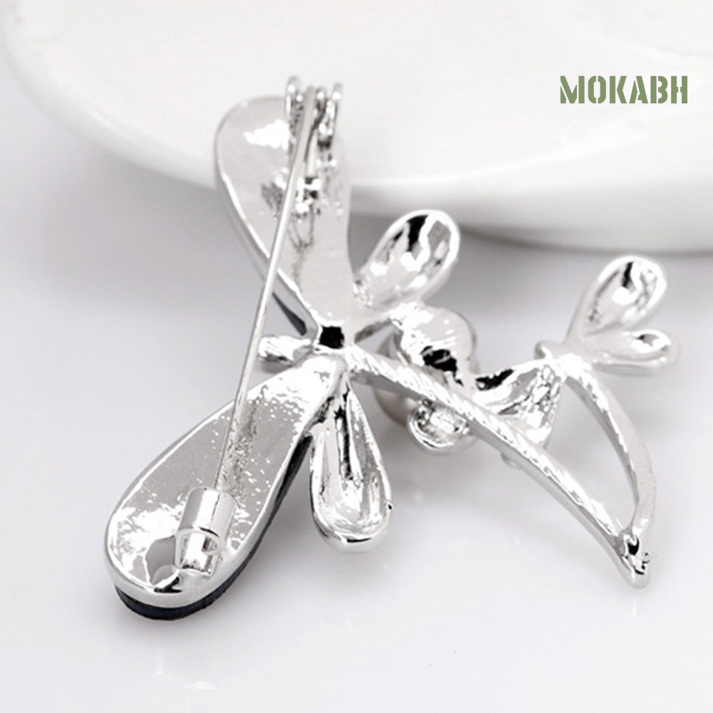 Ghim Cài Áo Hình Chuồn Chuồn Đính Ngọc Trai Nhân Tạo Thanh Lịch Cho Nữ