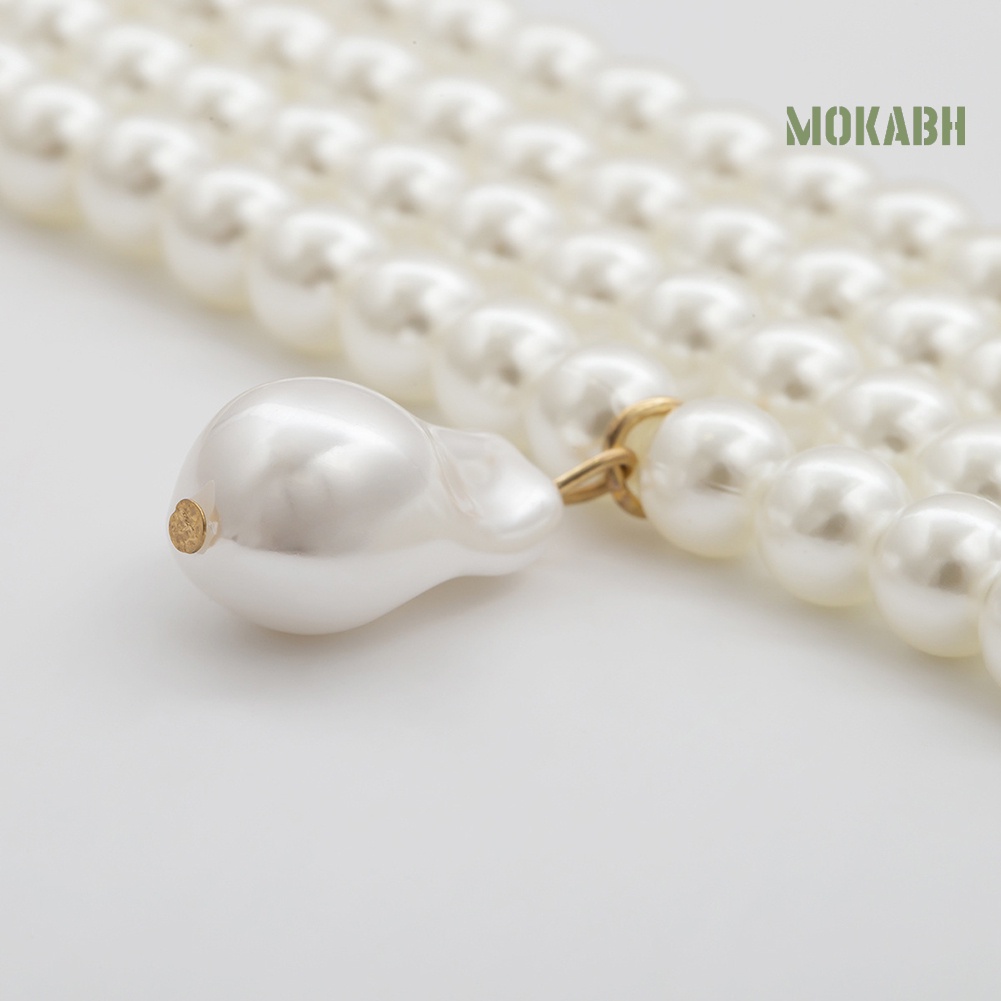 Vòng Cổ Choker Hạt Ngọc Trai Giả Nhiều Lớp Thanh Lịch Cho Nữ