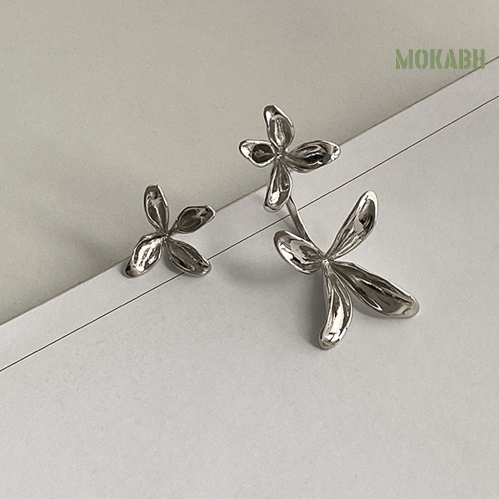 1 Đôi Bông Tai Hình Hoa Đính Đá Lấp Lánh Thời Trang Cho Nữ