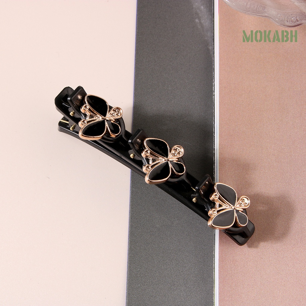 Set 4 Kẹp Tóc Hoa Đính Ngọc Trai Nhân Tạo Co Giãn Đa Năng