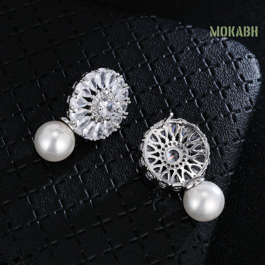 1 Đôi Bông Tai Đính Hôn Thiết Kế Tinh Tế Thời Trang Cao Cấp Dành Cho Nữ