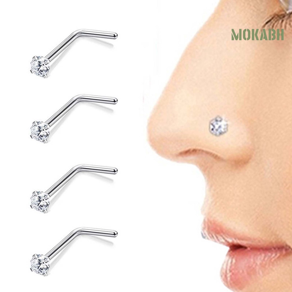 1 Khuyên Mũi Hình Số Đính Đá Lấp Lánh Dành Cho Câu Lạc Bộ