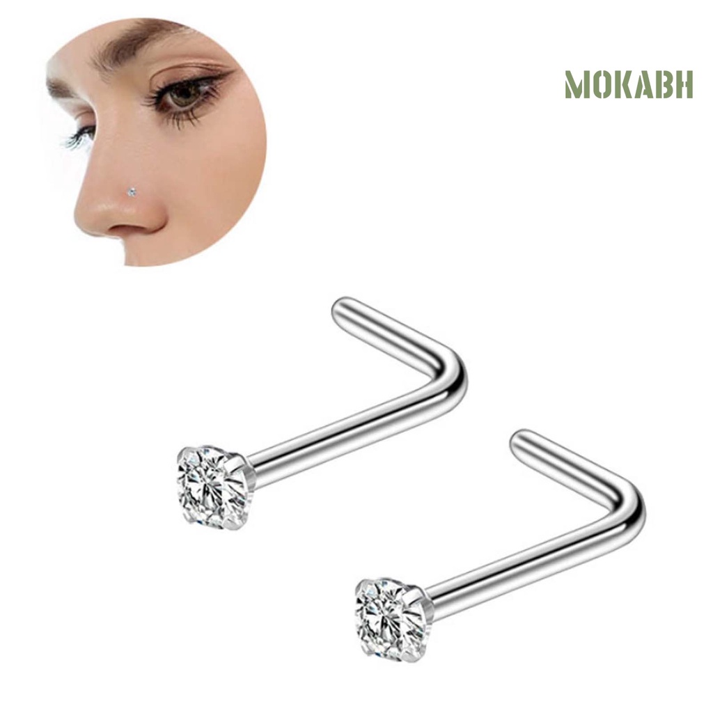 1 Khuyên Mũi Hình Số Đính Đá Lấp Lánh Dành Cho Câu Lạc Bộ