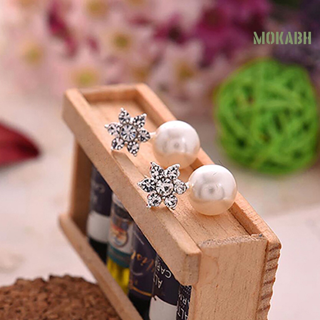 1 Đôi Bông Tai Xỏ Lỗ Mini Thiết Kế Xinh Xắn Thời Trang Dự Tiệc