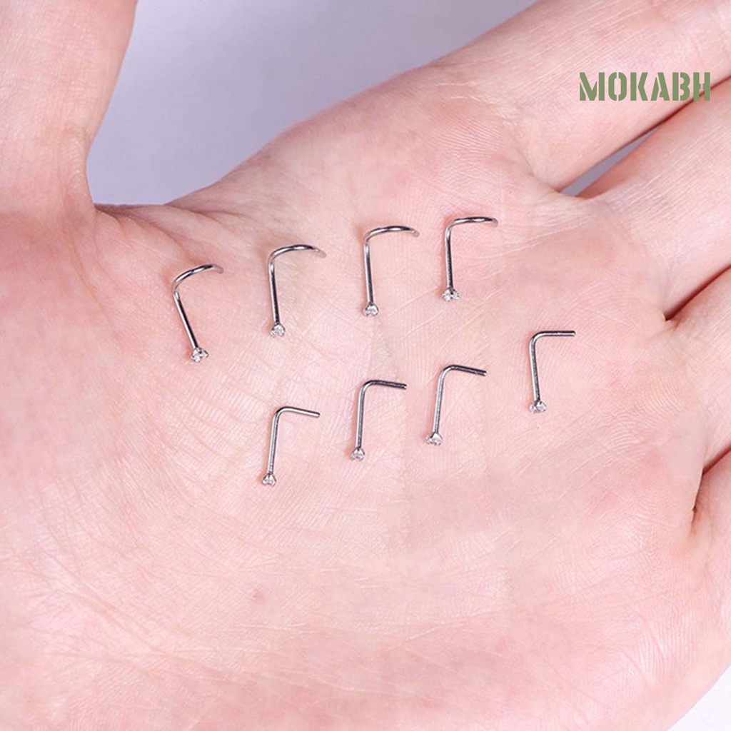 1 Khuyên Mũi Hình Số Đính Đá Lấp Lánh Dành Cho Câu Lạc Bộ