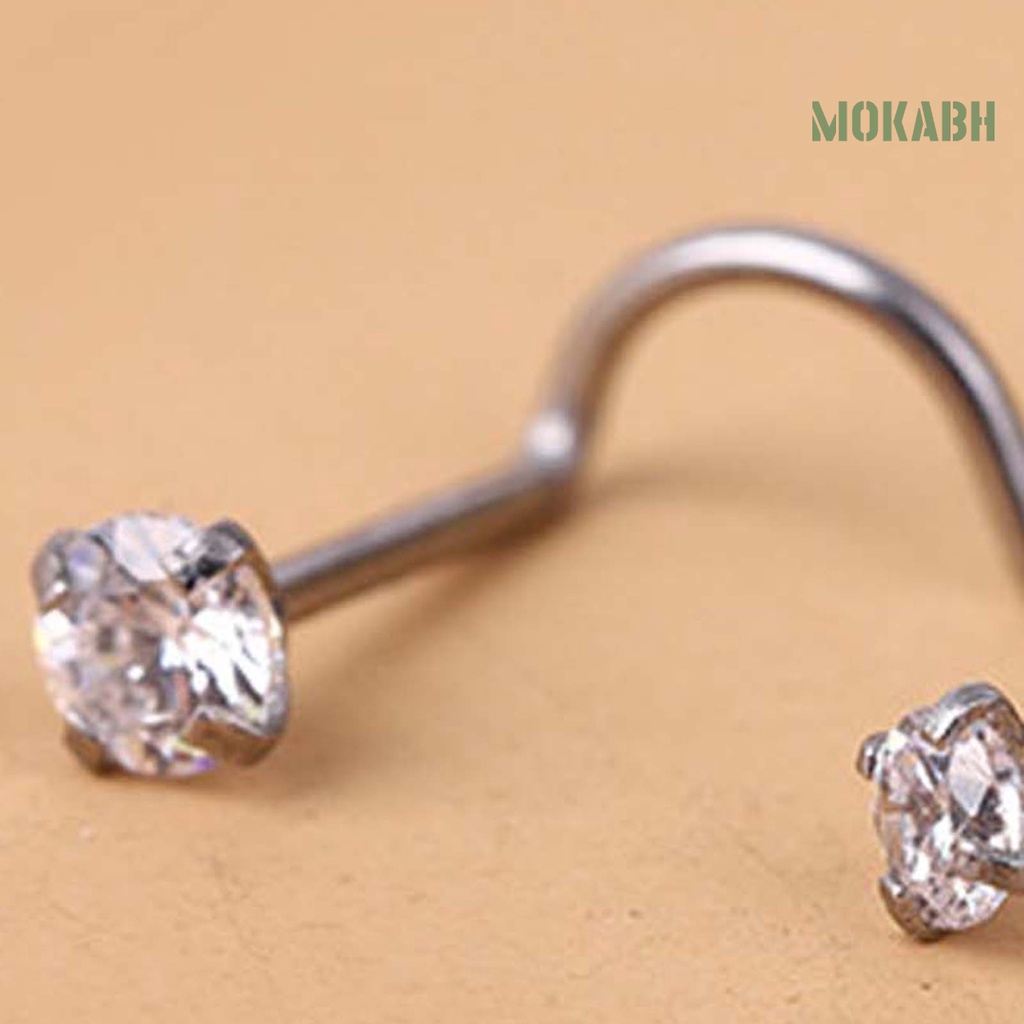 1 Khuyên Mũi Hình Số Đính Đá Lấp Lánh Dành Cho Câu Lạc Bộ