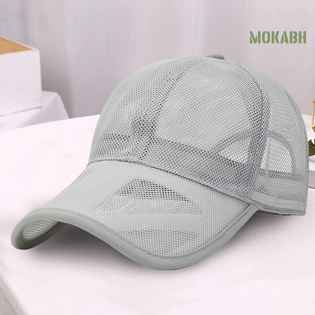 Mũ Lưỡi Trai Màu Trơn Vành Dài Dùng Chạy Bộ Cho Nam