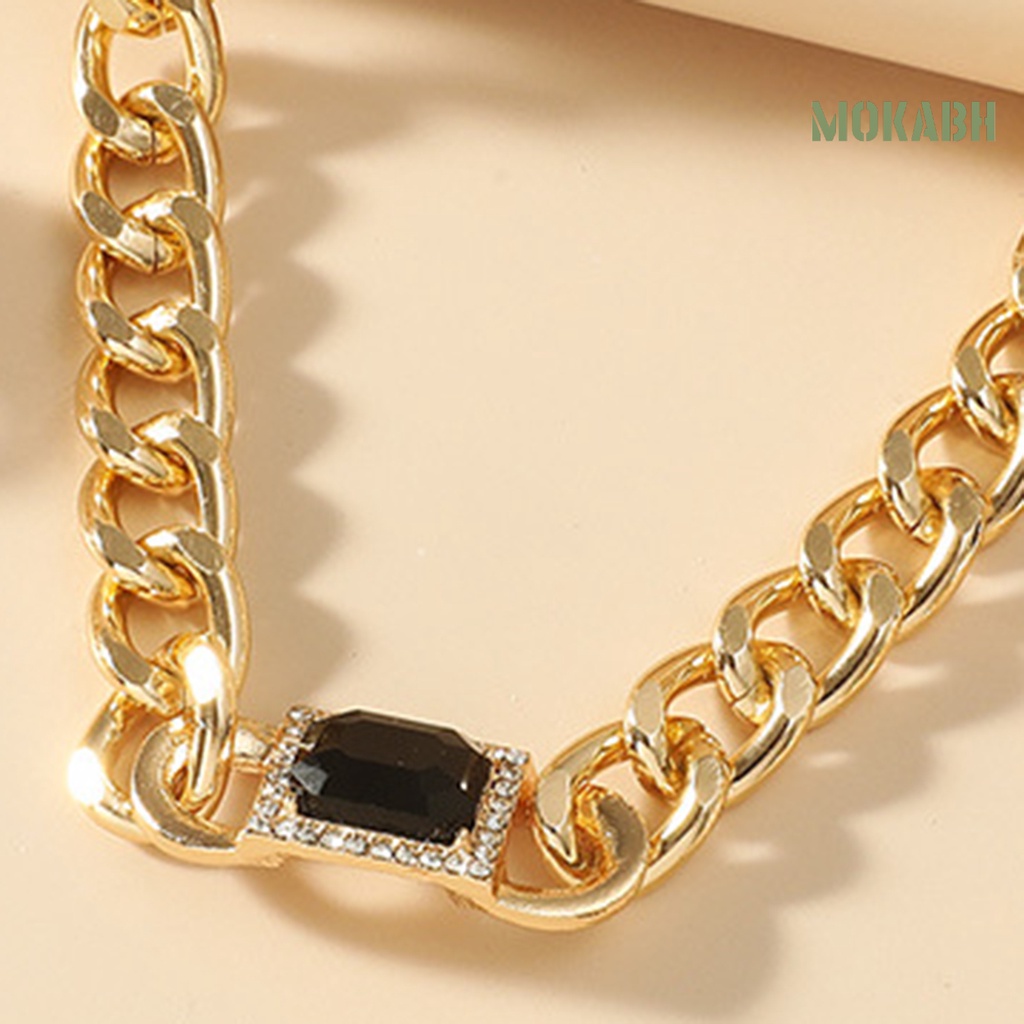 Set 2 Vòng cổ Và Bông Tai Dáng Dài Phong Cách Punk Cá Tính