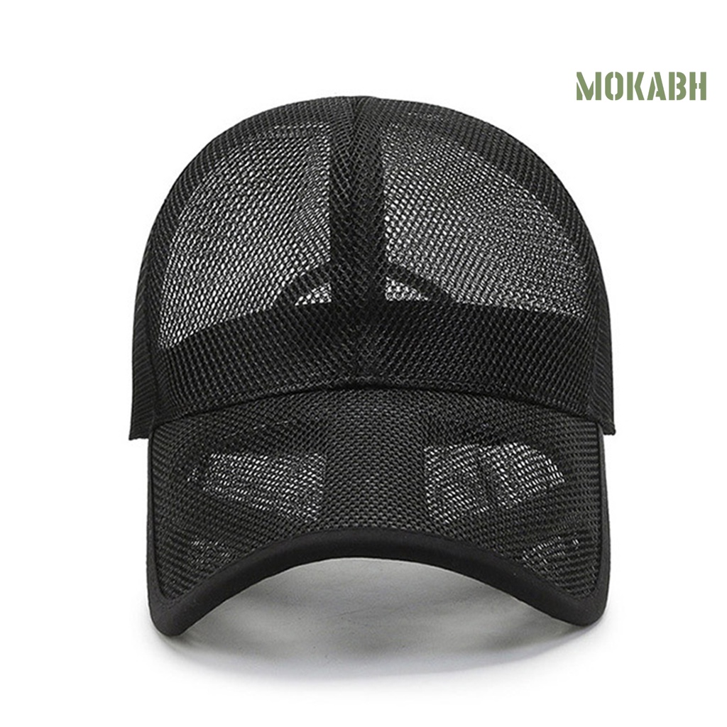 Mũ Lưỡi Trai Màu Trơn Vành Dài Dùng Chạy Bộ Cho Nam