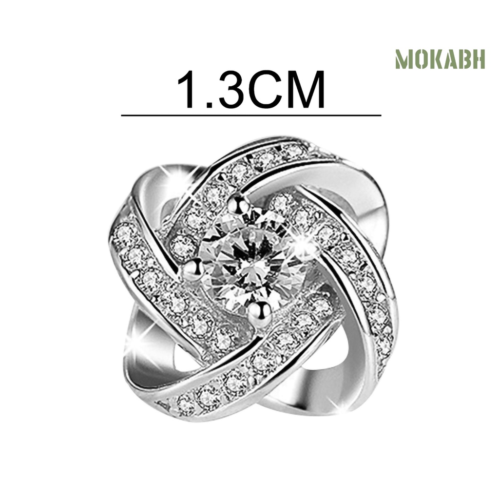 Khuyên Tai Hợp Kim Tinh Tế Trang Trí Đinh Tán Cho Nữ