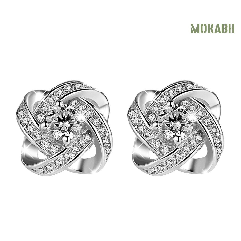 Khuyên Tai Hợp Kim Tinh Tế Trang Trí Đinh Tán Cho Nữ