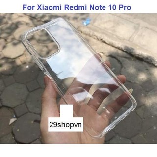 Ốp Xiaomi Redmi Note 10 Pro dẻo trong suốt (Loại A đẹp)