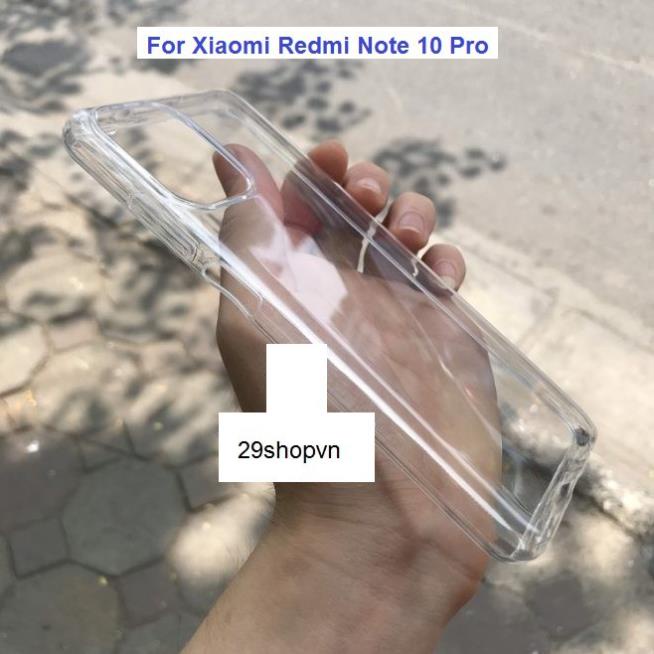 Ốp Xiaomi Redmi Note 10 Pro dẻo trong suốt (Loại A đẹp)