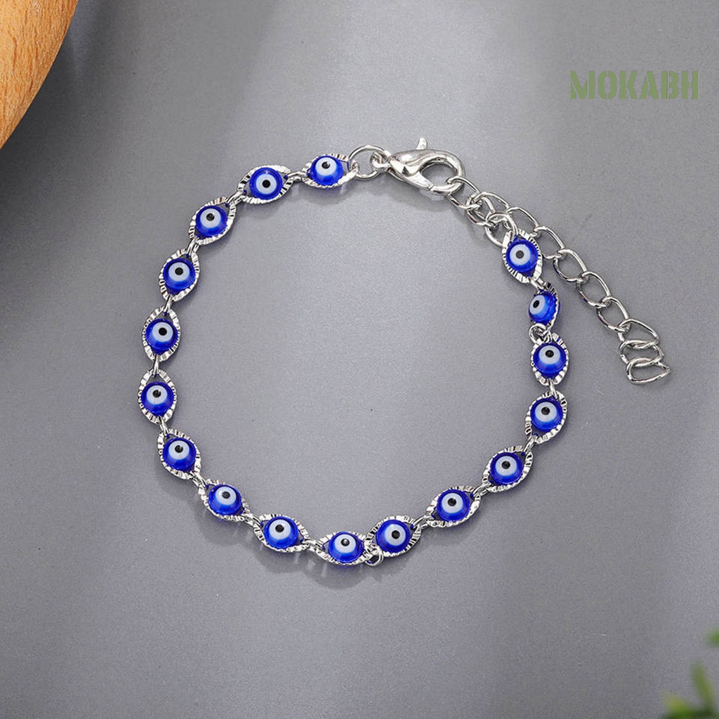 Vòng Đeo Tay Bản To Hình Mắt Quỷ Nhiều Màu Sắc Thời Trang Cho Nữ