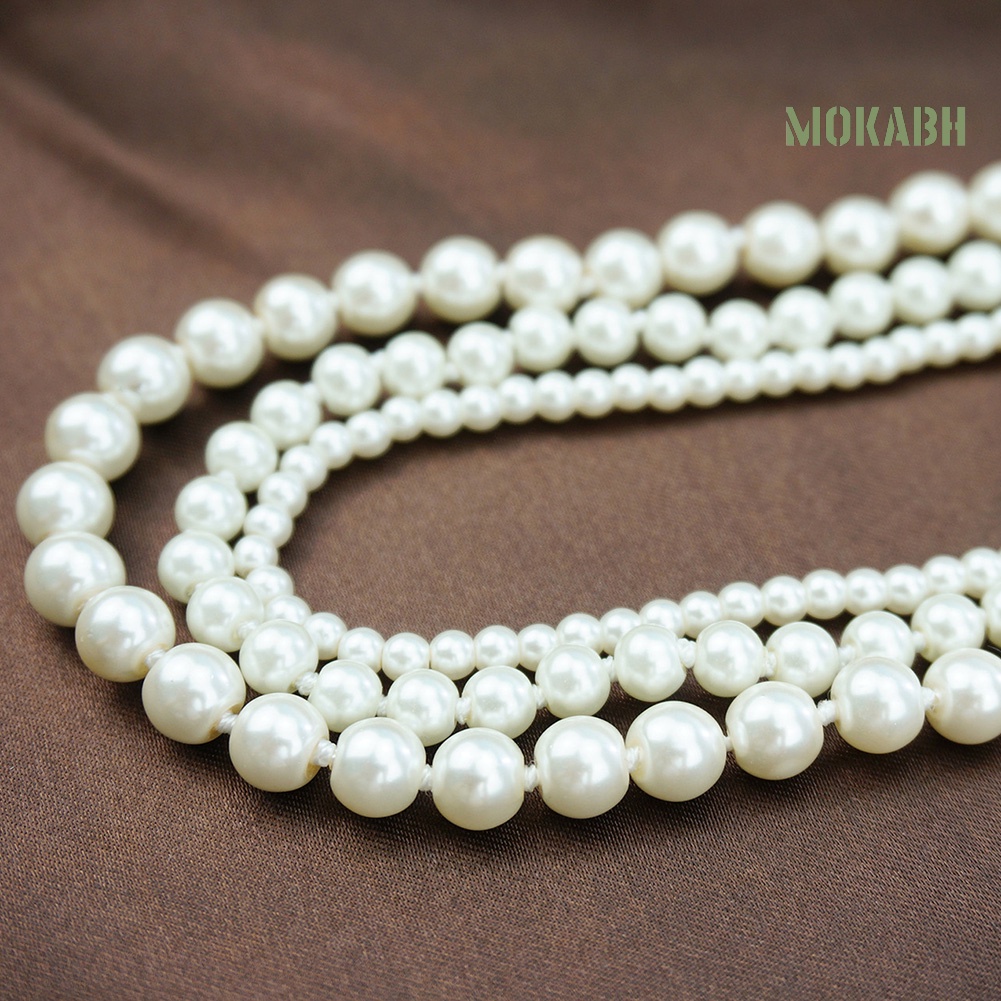 Vòng cổ Nhiều Lớp Đính Ngọc Trai Nhân Tạo Thời Trang Dành Cho Nữ