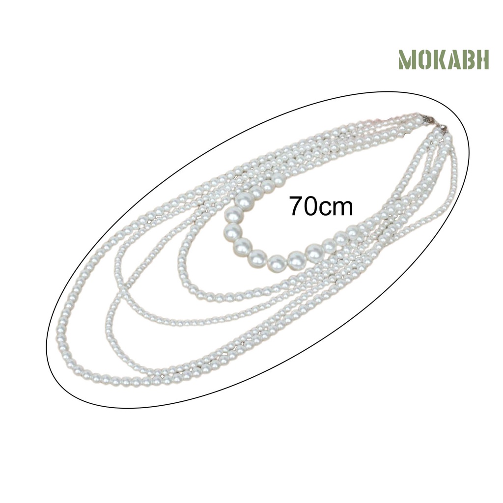 [mokabh] Vòng cổ Hạt Duyên Dáng Dài Dễ Phối Đồ Cho Nữ