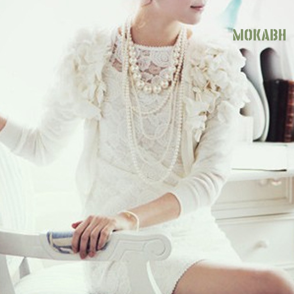 [mokabh] Vòng cổ Hạt Duyên Dáng Dài Dễ Phối Đồ Cho Nữ