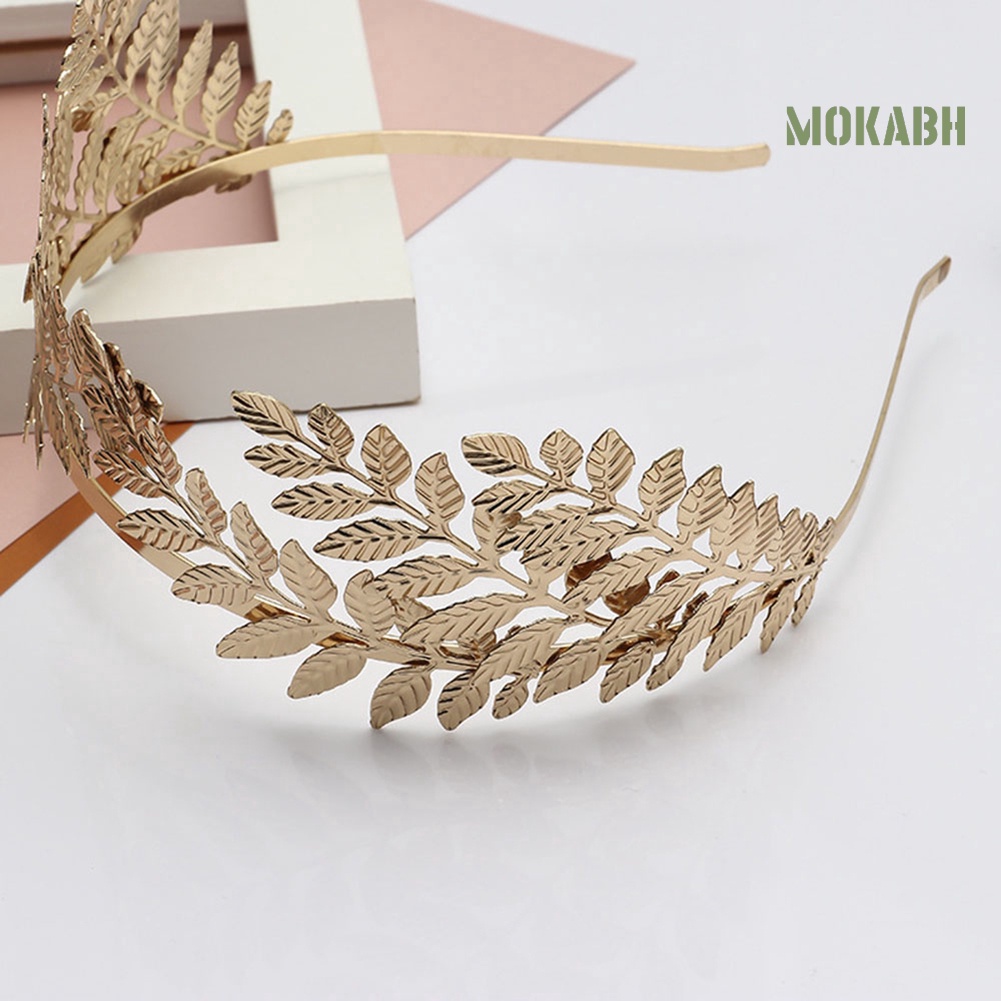 Vương Miện Cài Tóc Hình Chiếc Lá Thời Trang Cho Nữ