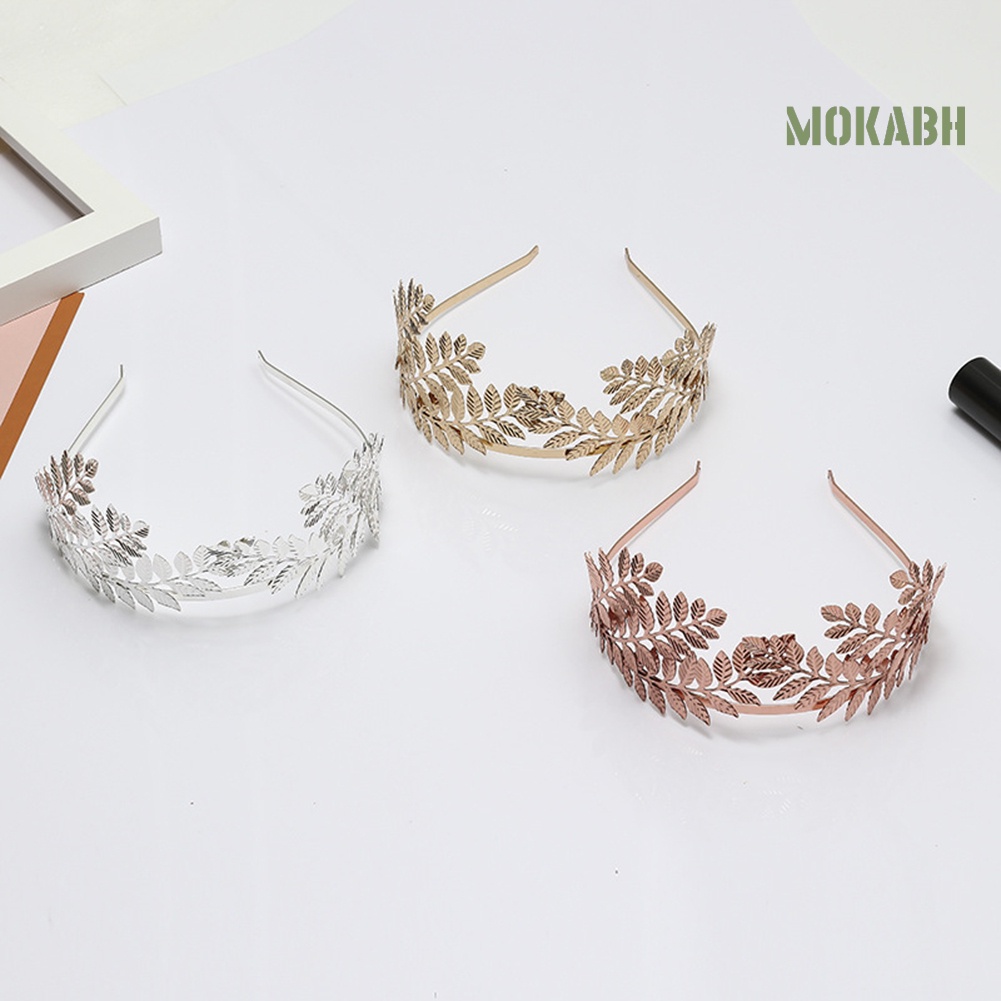 Vương Miện Cài Tóc Hình Chiếc Lá Thời Trang Cho Nữ
