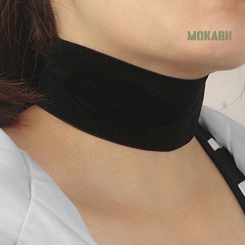 Vòng Cổ Choker Dây Nhung Đen Đơn Giản Phong Cách Gothic Cổ Điển Cho Nữ