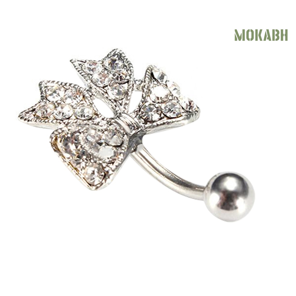 Khuyên Rốn Hình Nơ Lấp Lánh Quyến Rũ