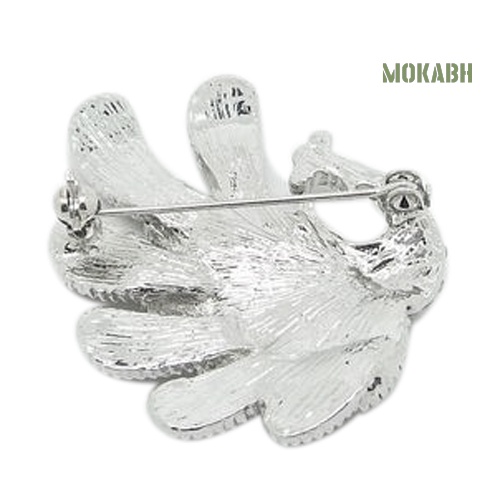 Ghim Cài Áo Hình Con Công Đính Đá Thời Trang Dành Cho Nữ