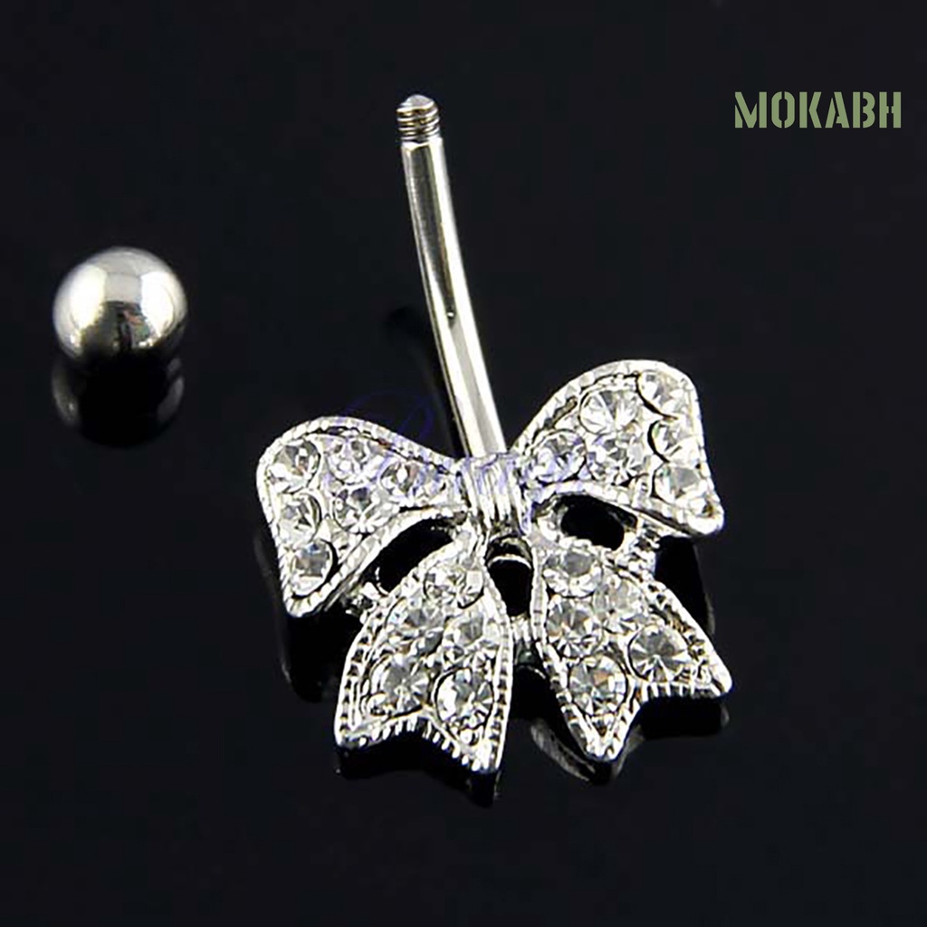 Khuyên Rốn Hình Nơ Lấp Lánh Quyến Rũ