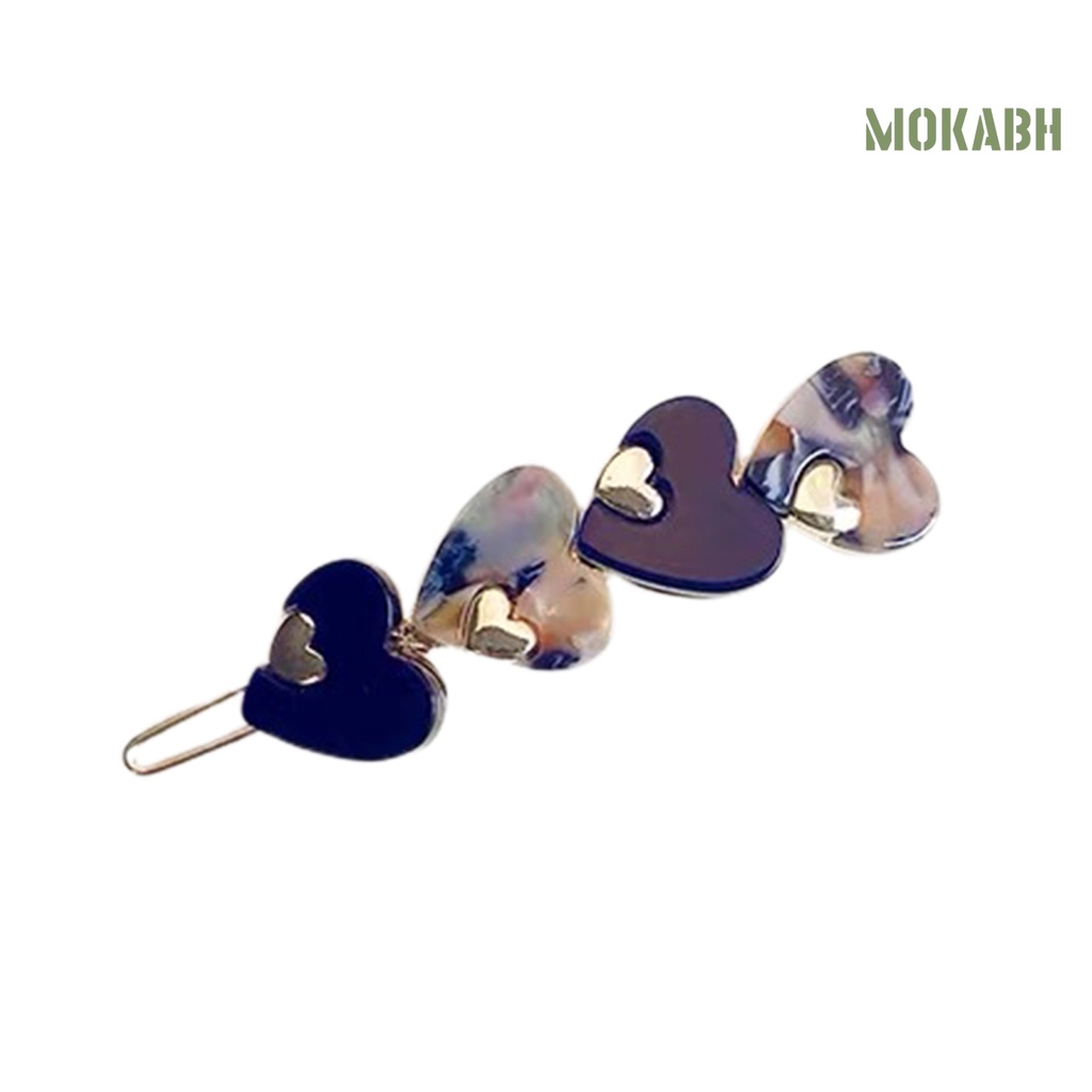 Kẹp Tóc Hình Trái Tim Chống Trượt Thời Trang Cho Nữ