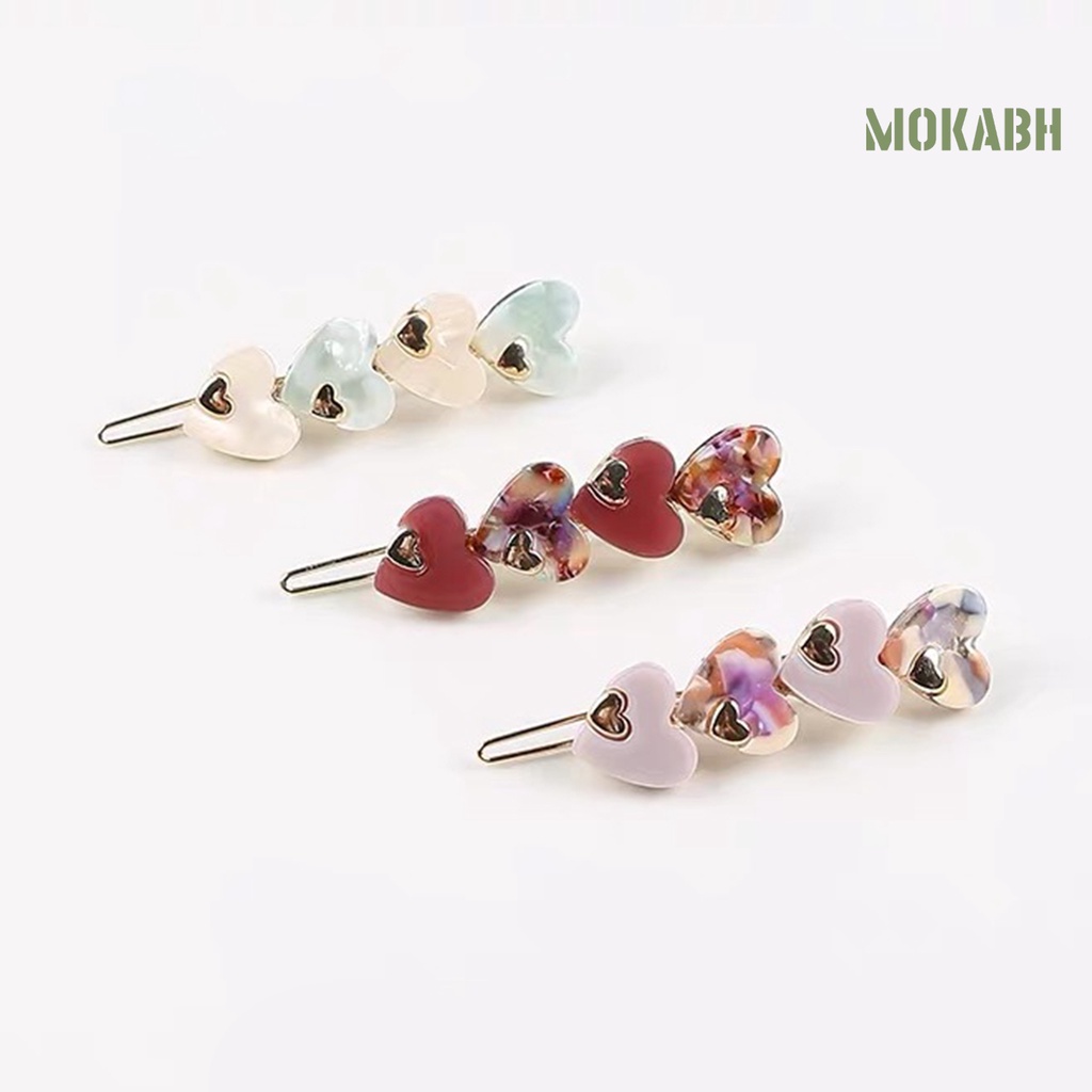 Kẹp Tóc Hình Trái Tim Chống Trượt Thời Trang Cho Nữ