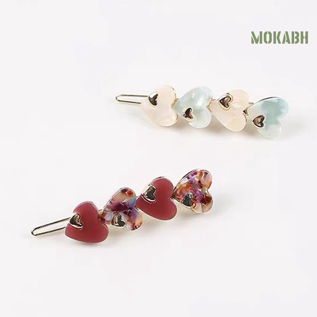 Kẹp Tóc Hình Trái Tim Chống Trượt Thời Trang Cho Nữ