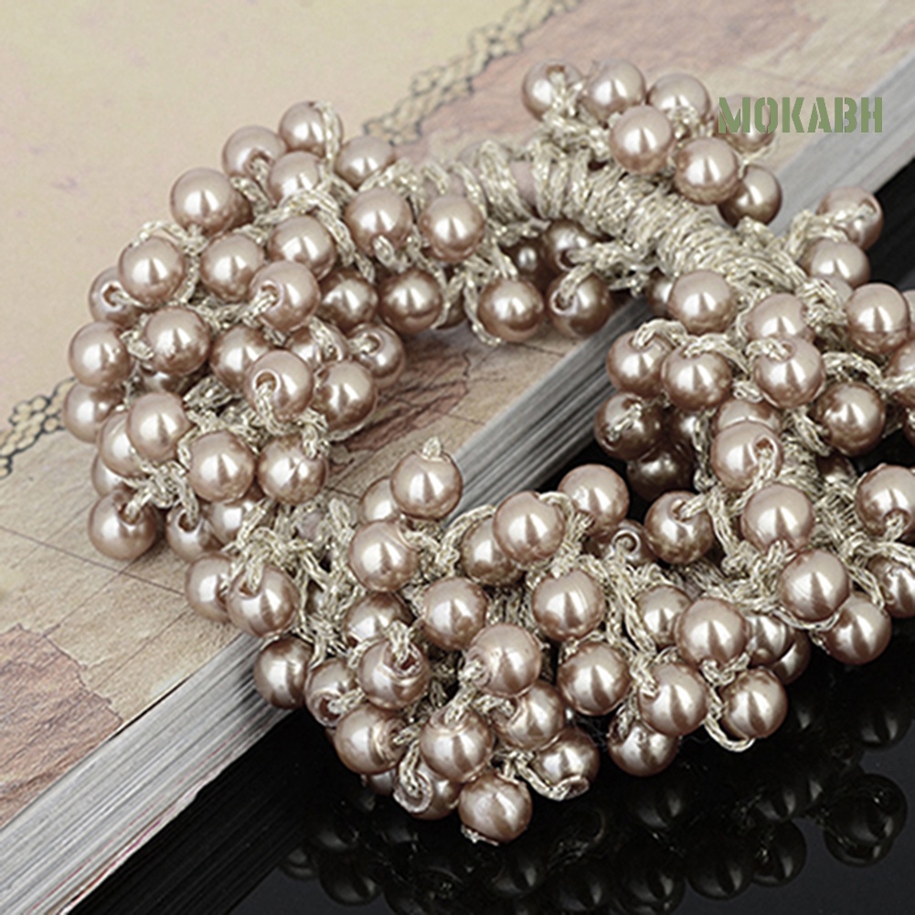 Dây Cột Tóc Đính Hạt Ngọc Trai Giả Thời Trang Cho Nữ