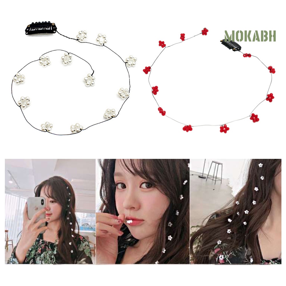 Kẹp Tóc Vô Hình Thiết Kế Hoa Xinh Xắn Cho Nữ