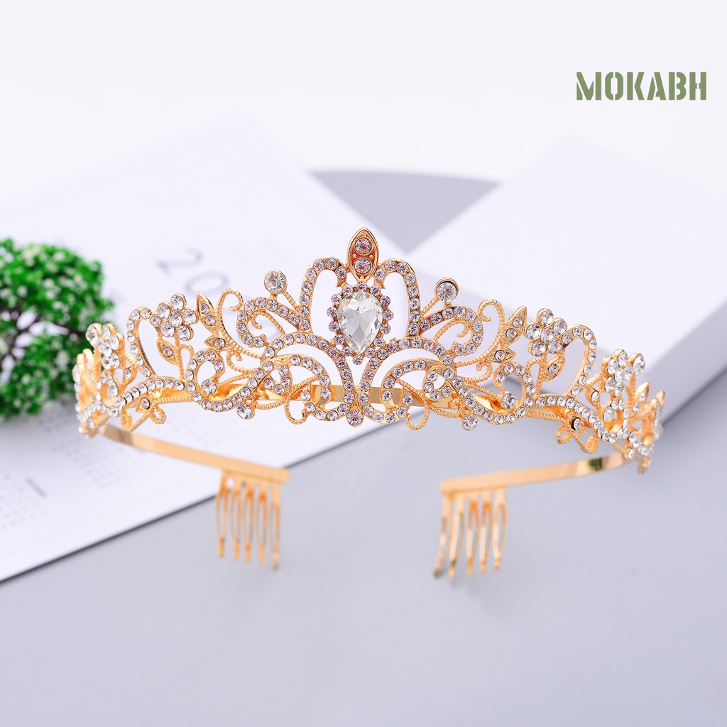 Vương Miện Cài Tóc Lấp Lánh Sang Trọng Cho Cô Dâu