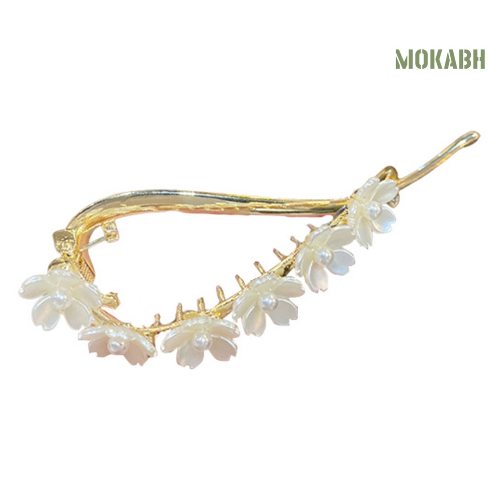 Kẹp Tóc Hình Hoa Đính Đá Chống Phai Màu Cho Nữ