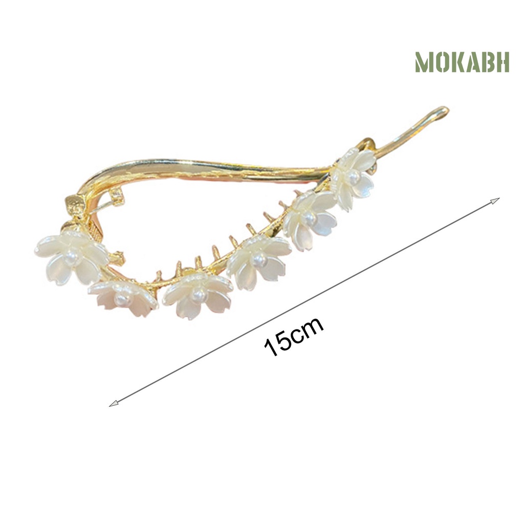 Kẹp Tóc Hình Hoa Đính Đá Chống Phai Màu Cho Nữ