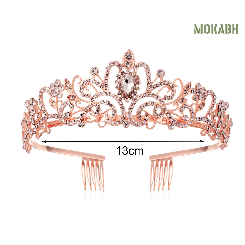 Vương Miện Cài Tóc Lấp Lánh Sang Trọng Cho Cô Dâu