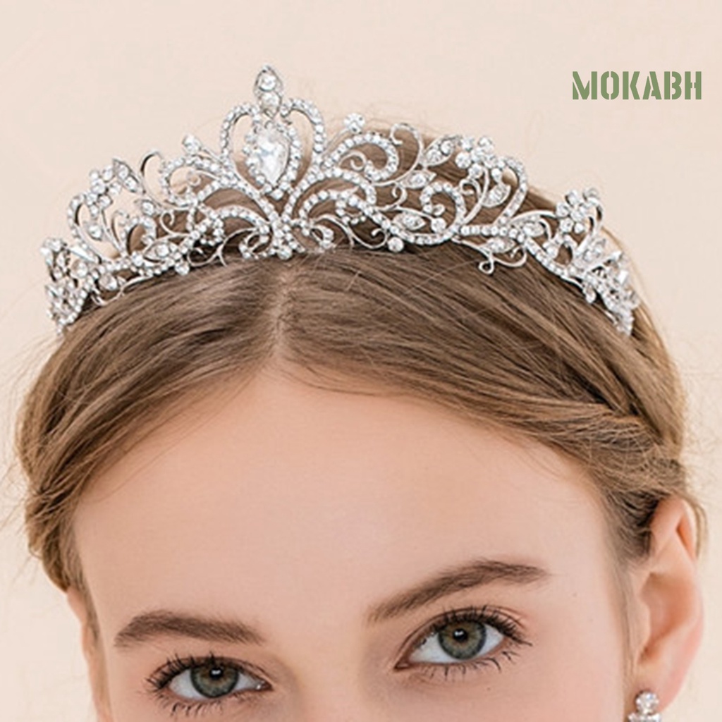 Vương Miện Cài Tóc Lấp Lánh Sang Trọng Cho Cô Dâu