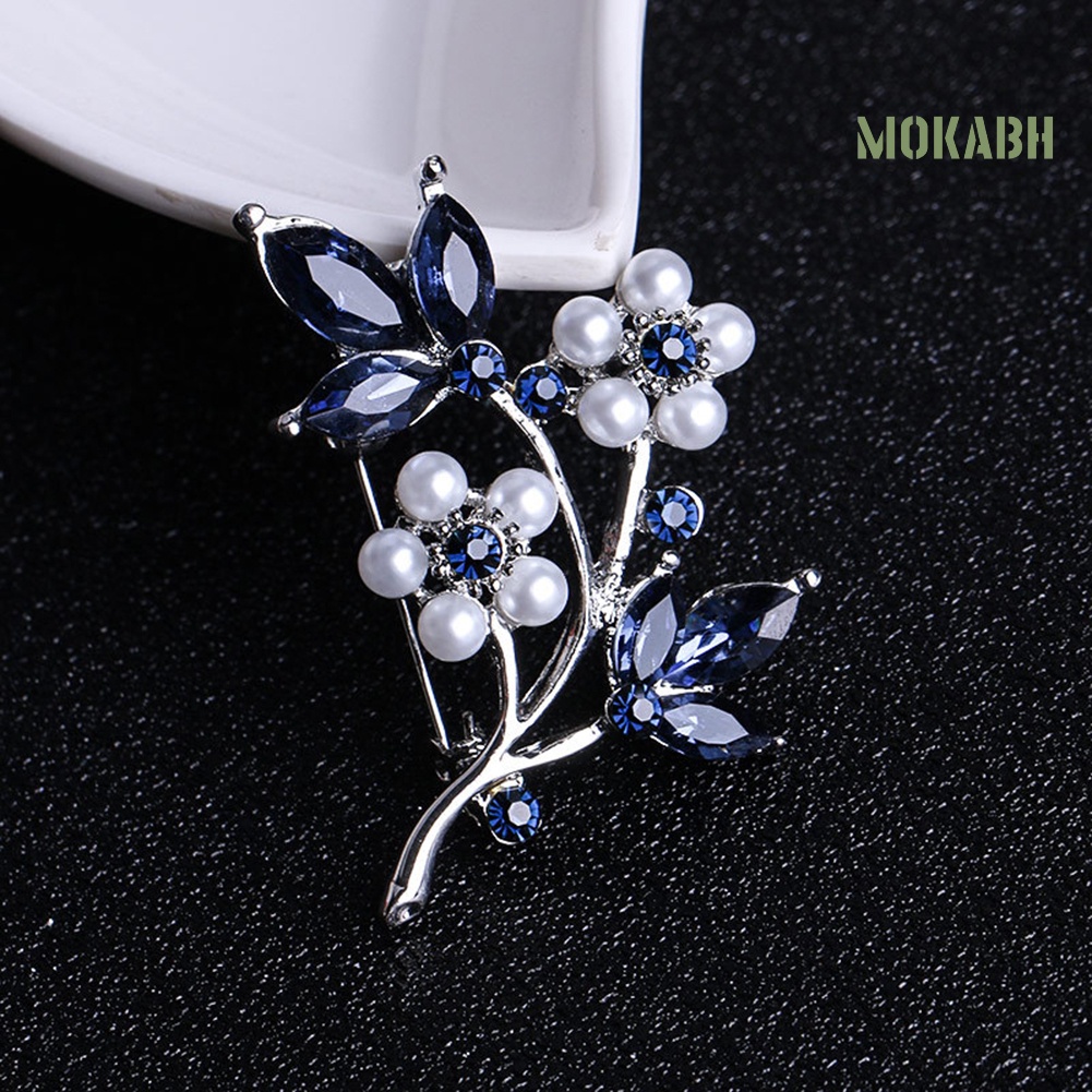 Ghim Cài Áo Hình Cánh Hoa Đính Ngọc Trai Nhân Tạo Thời Trang Cho Nữ