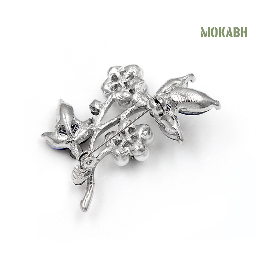 Ghim Cài Áo Hình Cánh Hoa Đính Ngọc Trai Nhân Tạo Thời Trang Cho Nữ